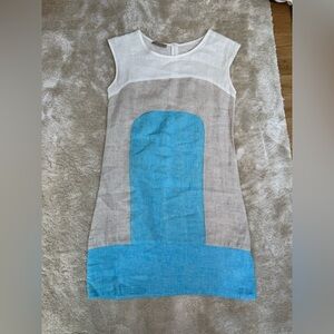 Puro Lino Elegant Sleeveless Dress